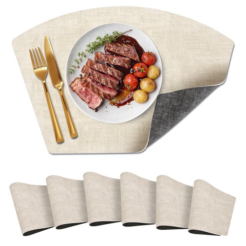 Round table placemats - set, of