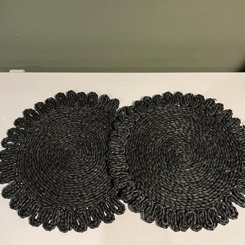 Set round black - black, braided