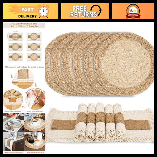 Set round placemats - set,