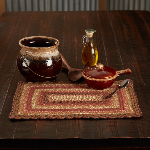 Placemat ginger spice jute - ginger,