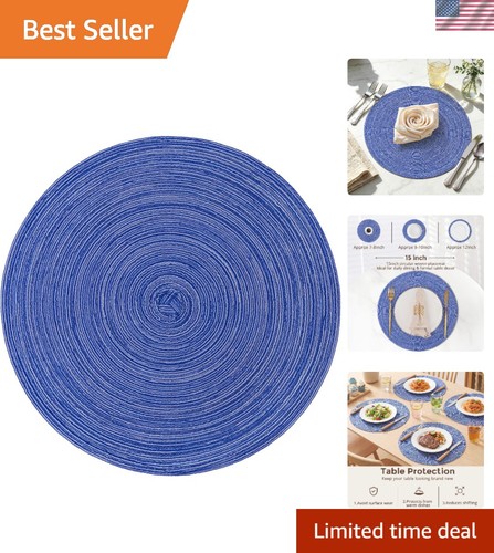 Round placemats set - round,
