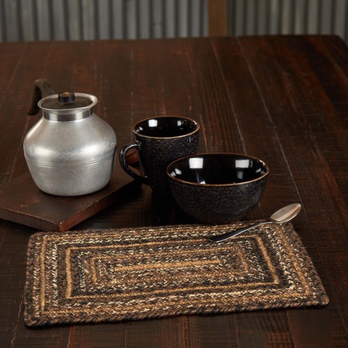 Placemat espresso jute rustic - placemat,