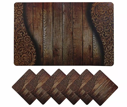 Dining table placemat set with - table,