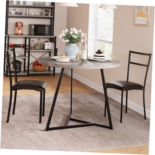 Rustic gray dining table - table, and