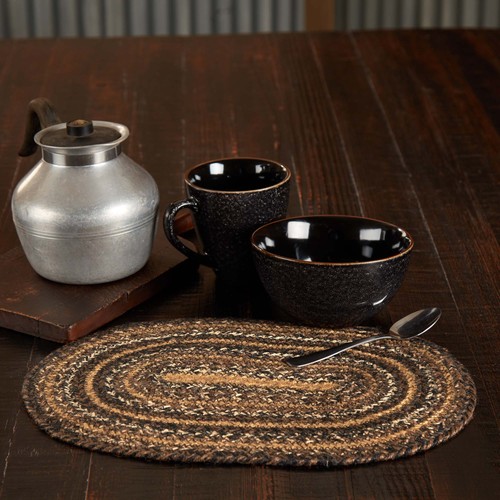 Placemat espresso jute rustic - placemat,