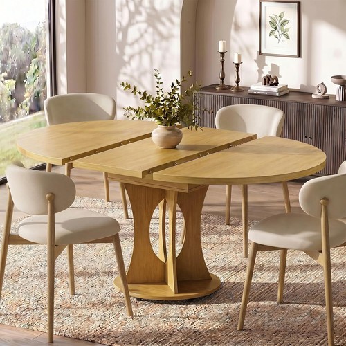 Extendable round dining - round,