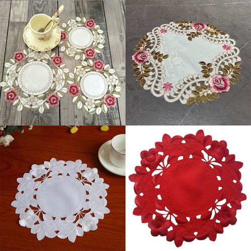Set embroidered lace - of,