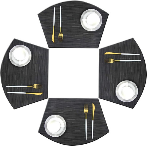 Wedge shaped placemats for - placemats,