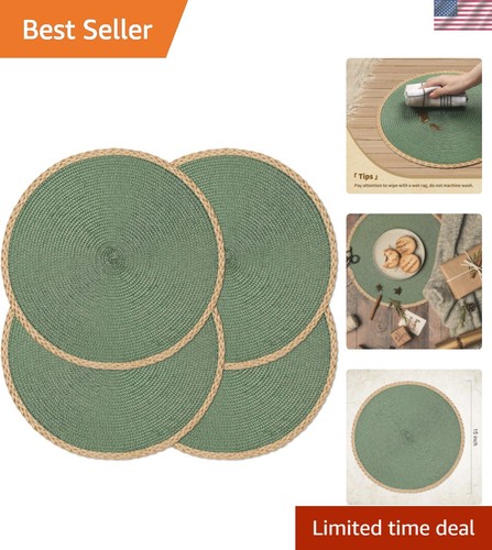 Round placemats set 4 - round,